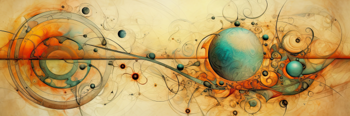 Tableau  Motif abstrait avec des sphères et des connexions