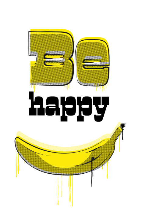 Tableau  Happy Banana (1 Part) Vertical