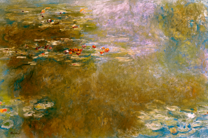 Tableau  Un étang calme avec des nénuphars dans la vision de Claude Monet