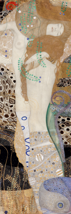 Tableau  Femme figurative avec des motifs de serpent dans l&#39;art