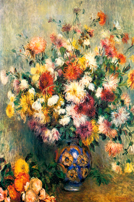 Tableau  Des fleurs luxuriantes et colorées dans un vase