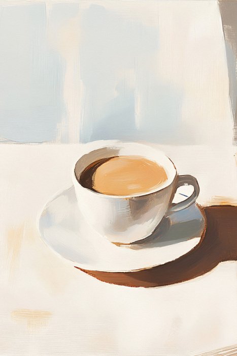 Tableau  Image artistique d&#39;une tasse de café noir