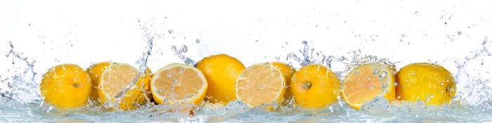 Tableau  Citrons dans les éclaboussures d'eau