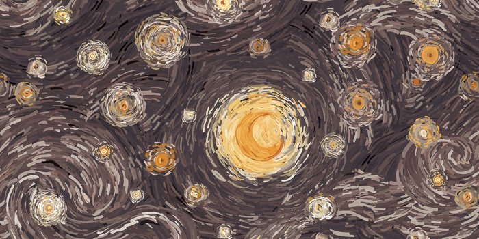 Tableau  Ciel nocturne magique avec la lune