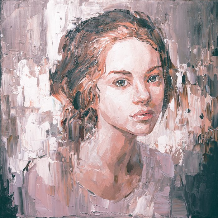 Tableau  Un portrait subtil à l&#39;aquarelle d&#39;une jeune femme