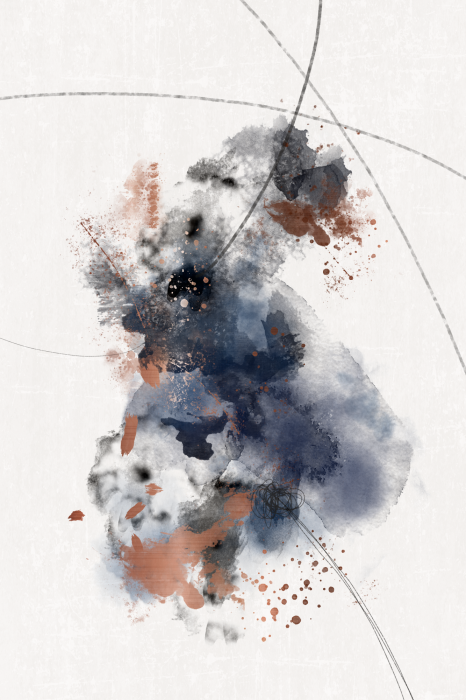 Poster  Une subtile composition à l'aquarelle de taches