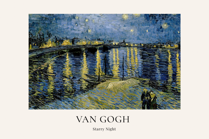 Poster  Art classique avec un ciel étoilé