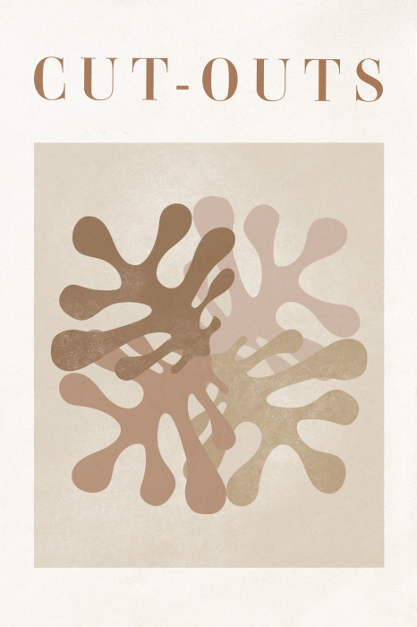 Poster  Formes aux tons naturels avec typographie