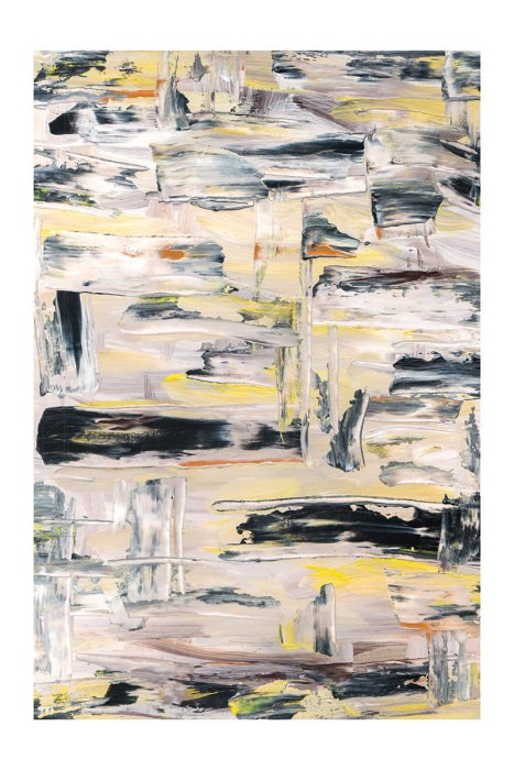 Poster  Un motif créatif réalisé à l'aide de techniques de peinture