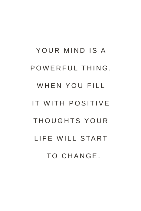 Poster  Texte de motivation sur l'esprit