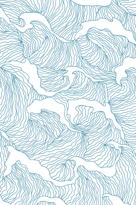 Poster  Une illustration délicate de lignes fluides