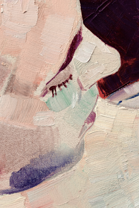 Poster  Un visage féminin délicat aux couleurs douces