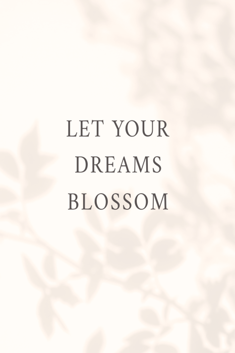 Poster  Plantes avec une inscription minimaliste