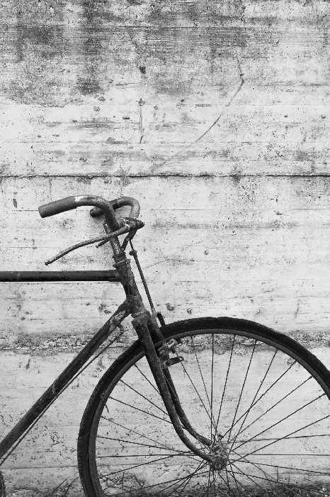 Poster  Vélo minimaliste noir et blanc