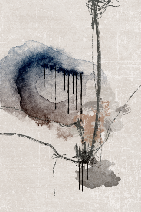 Poster  Composition à l'aquarelle avec des transitions douces