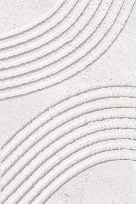 Poster  Demi-cercles géométriques en sable