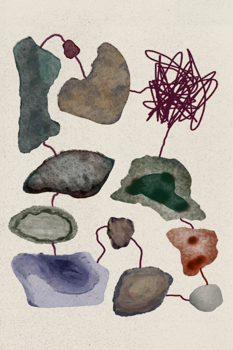 Poster  Formes minimalistes à l'aquarelle