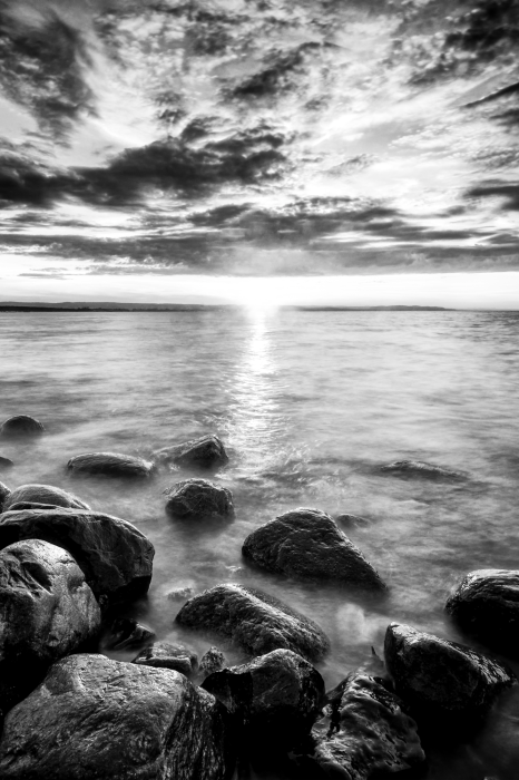 Poster  Paysage marin monochrome