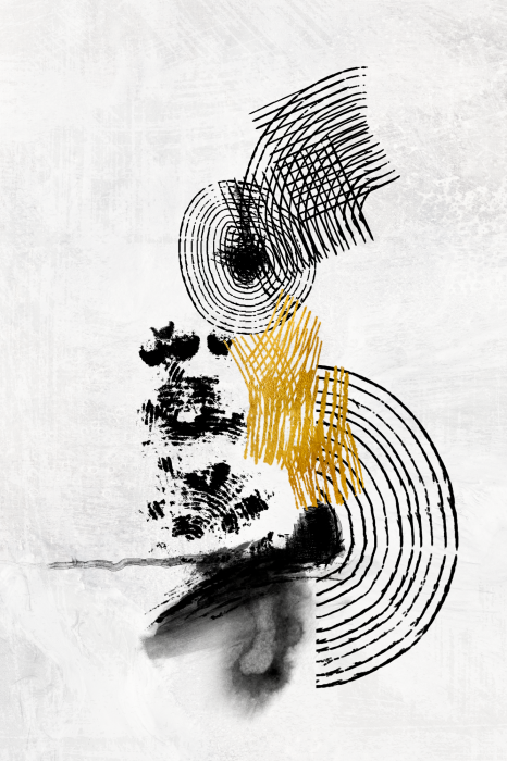 Poster  Graphismes minimalistes avec des cercles