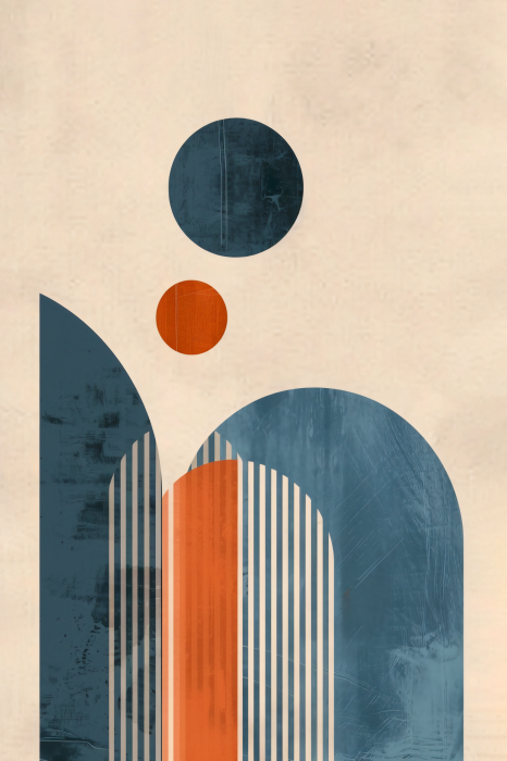 Poster  Représentation minimaliste des arcs et des cercles