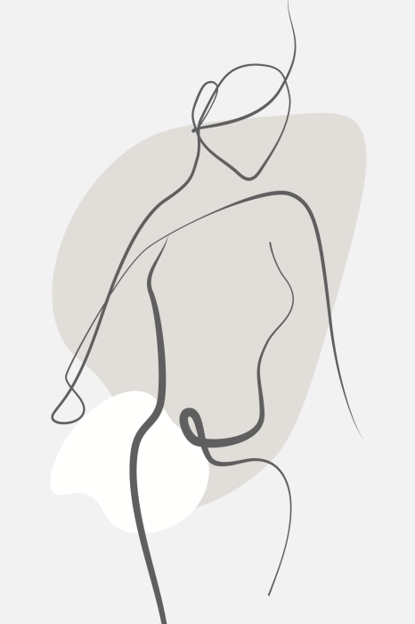 Poster  Représentation minimaliste d'une femme