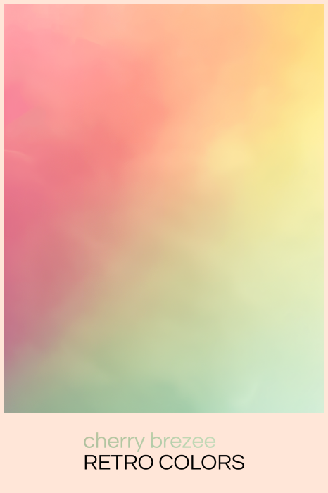 Poster  Un fond délicat et flou avec une touche rétro