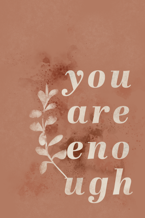 Poster  Plante minimaliste avec inscription