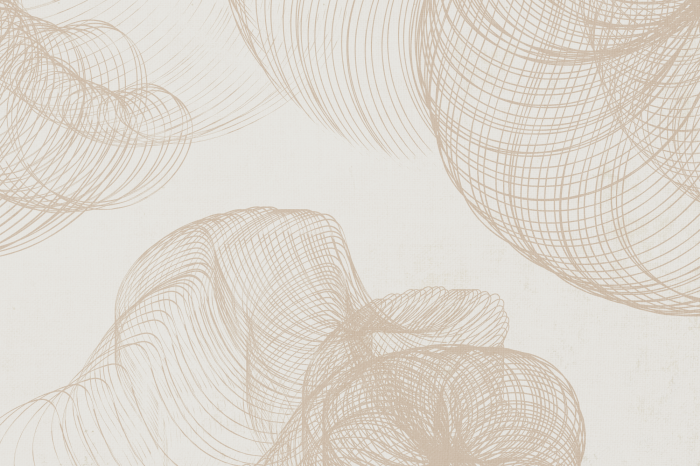 Poster  Structures ondulées de couleur beige