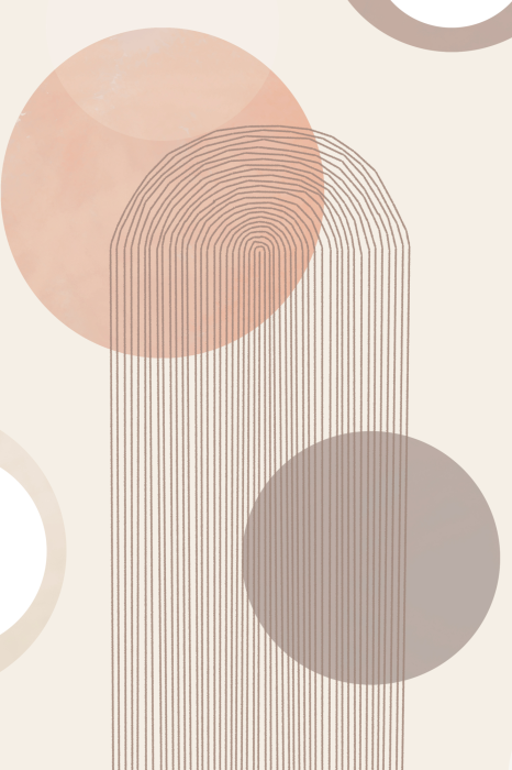 Poster  Motif minimaliste aux formes pastel