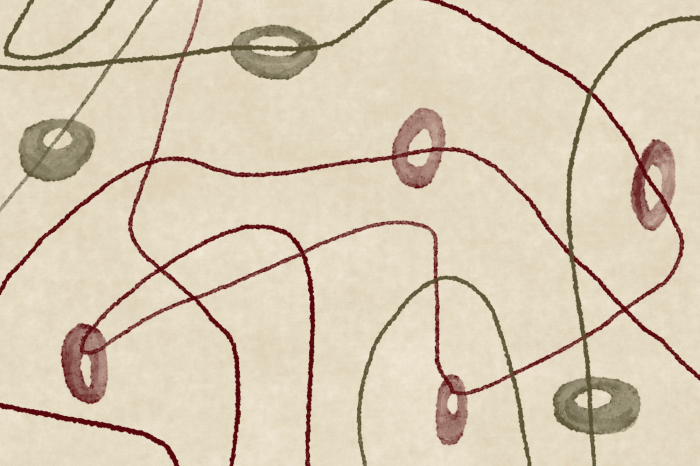 Poster  Labyrinthe de perles linéaire