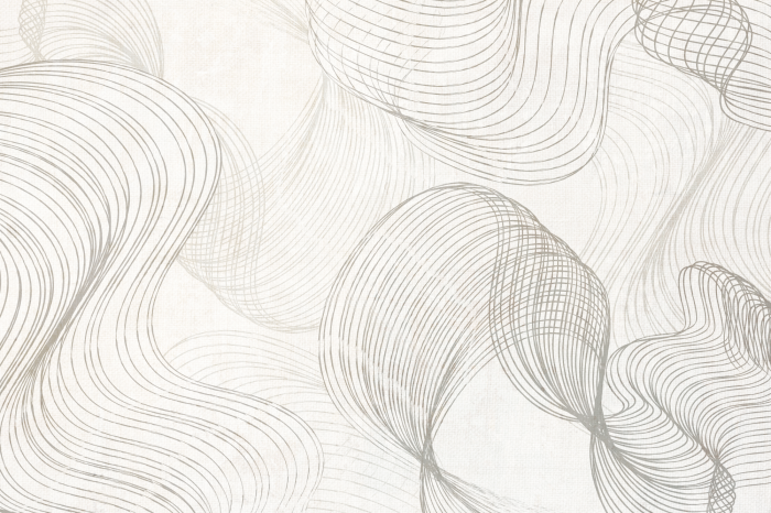 Poster  Vagues dessinées d'un trait fin