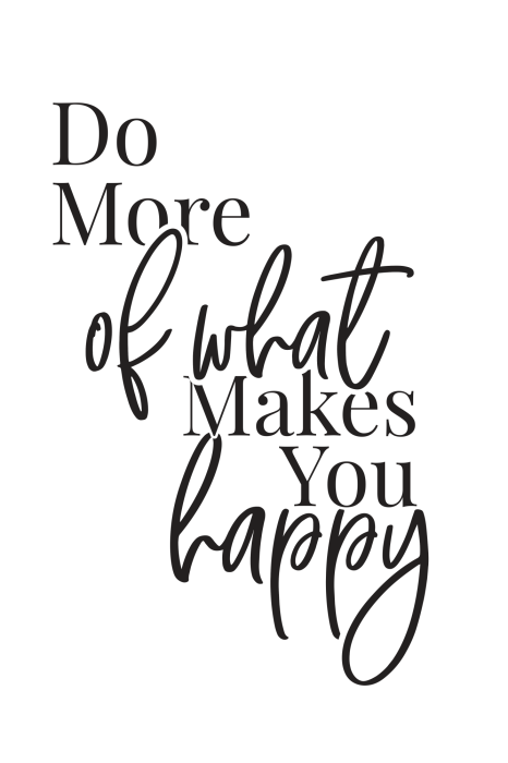 Poster  Une inscription minimaliste sur la quête du bonheur