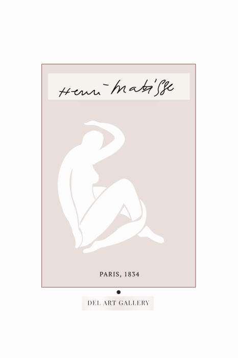 Poster  Une composition délicate avec une silhouette