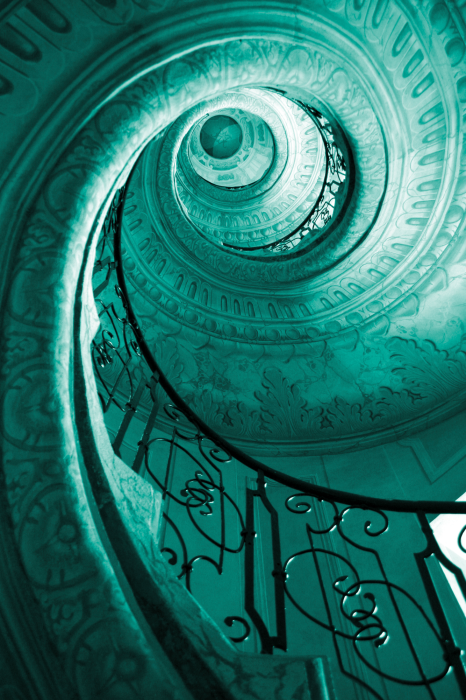 Poster  Vue artistique de l'escalier