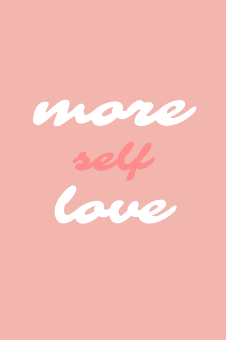 Poster  Typographie minimaliste sur l'amour de soi