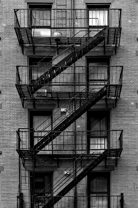 Poster  Escaliers de style new-yorkais