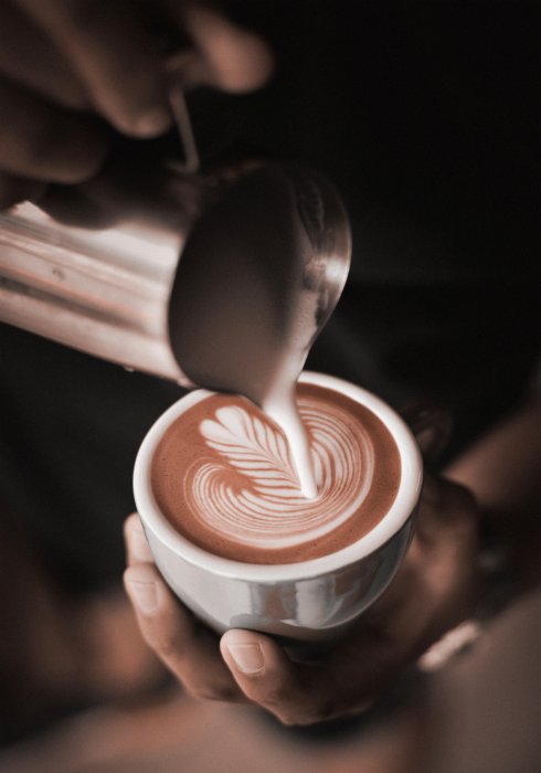 Poster  Photographie de tasse de café en style vintage