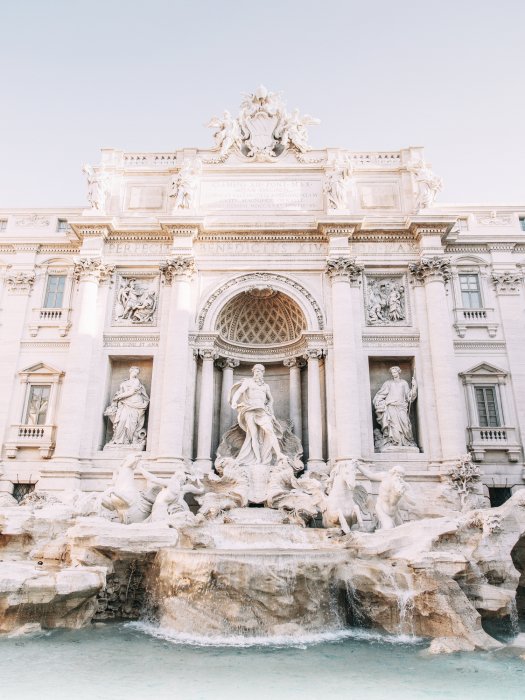 Poster  Vue sur la fontaine de Trevi à Rome