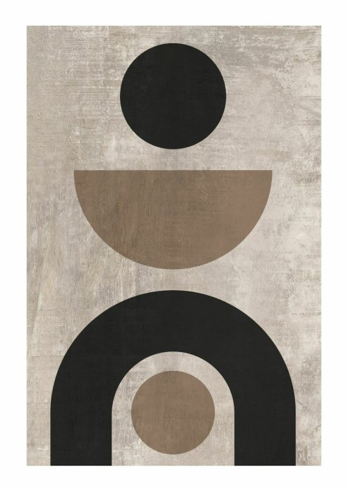 Poster  Formas geométricas patrón moderno