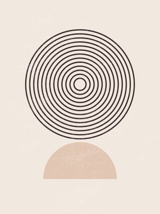 Poster  Composition géométrique minimaliste