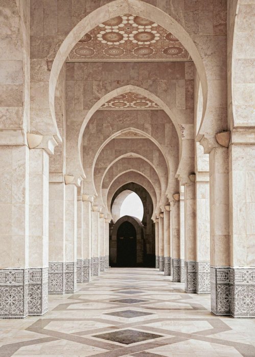 Poster  Architecture marocaine mosquée à Casablanca