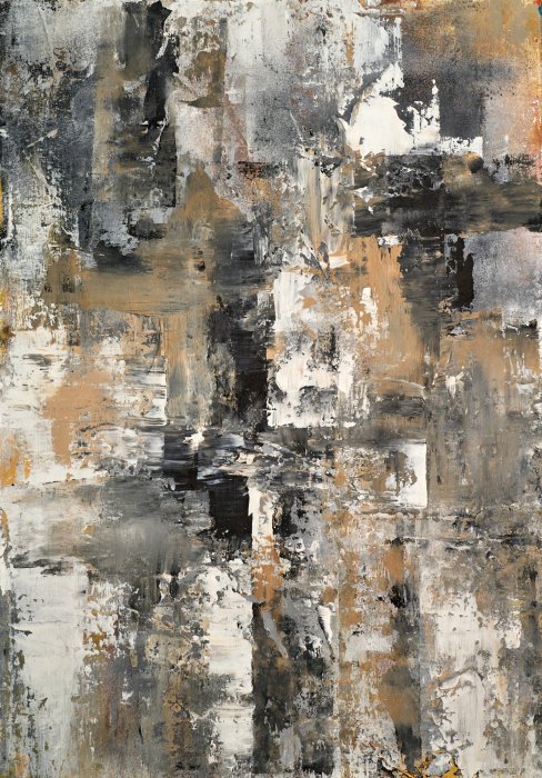 Poster  Motif abstrait dans les tons terre