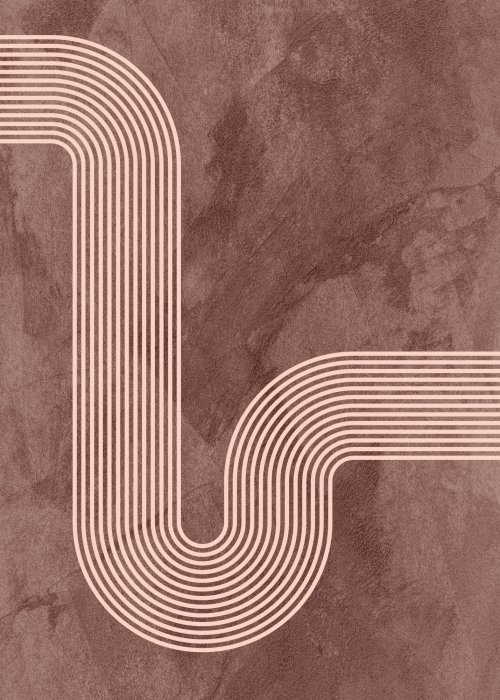 Poster  Lignes géométriques sur fond en béton