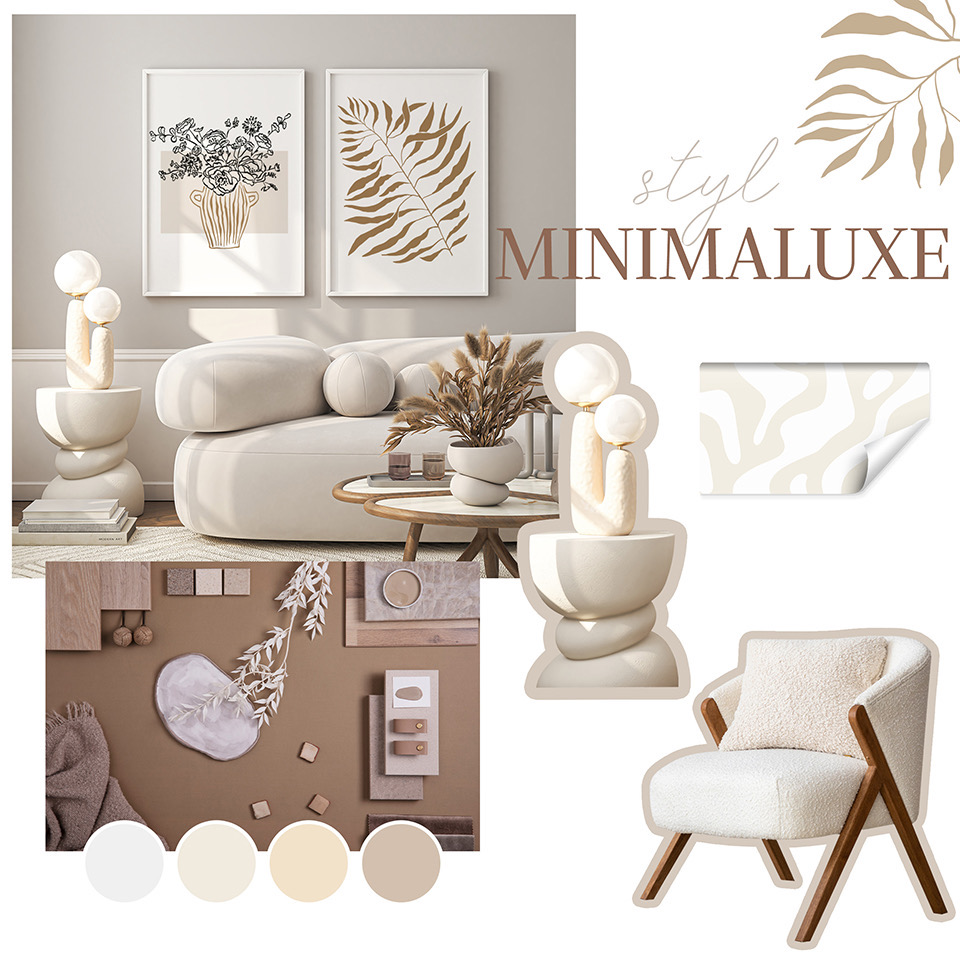 Accessoires d'intérieur dans le style minimaluxe