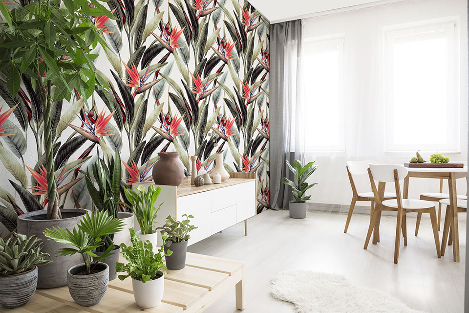 Papier peint fleurs des champs