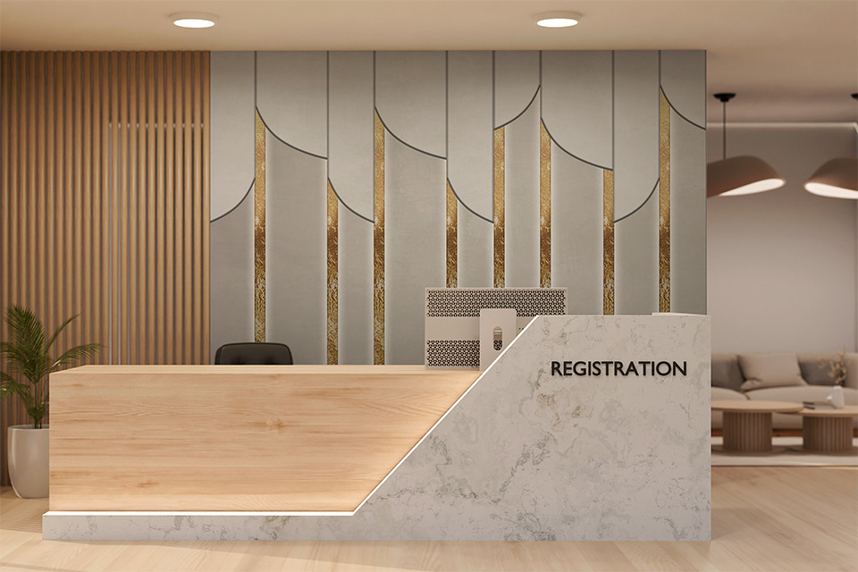 Papier peint formes 3D