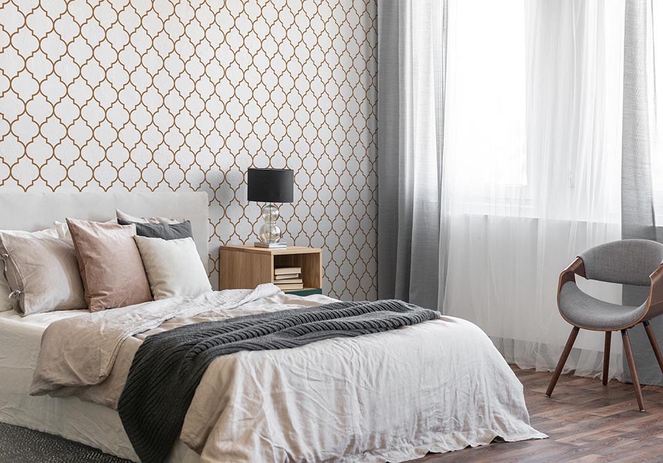 Papier peint motifs marocains