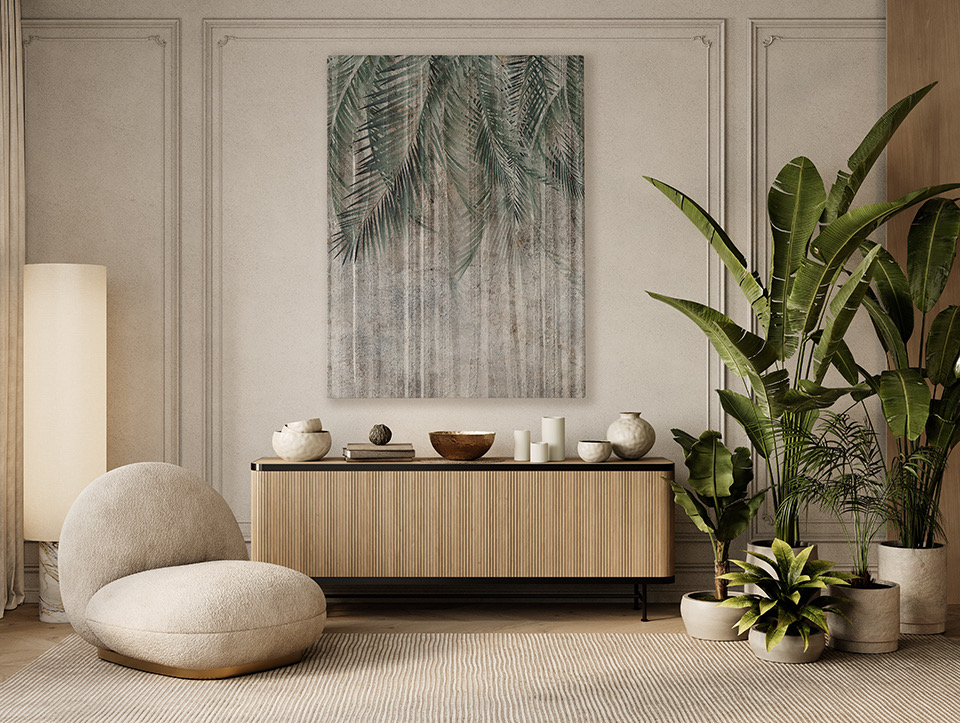 Tableau dans le style du design biophilique