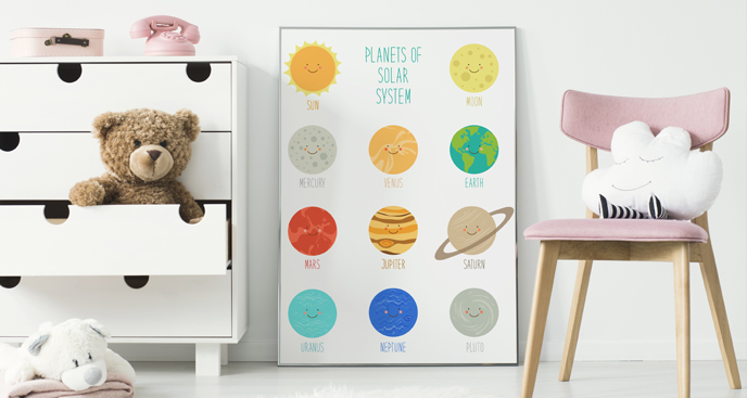 Poster planètes: du système solaire