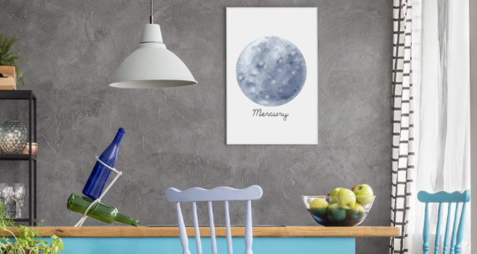 Poster planètes - Mercure